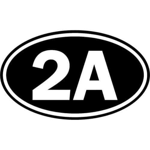 15.5x9CM 2A 2nd Amendment Originality Car-styling Car Sticker Vinyl Decals