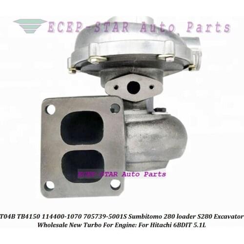 T04B TB4150 114400-1070 1144001070 705739-5001S 705739-0001 Turbo For Sumbitomo 280 loader S280 Excavator For Hitachi 6BDIT 5.1L