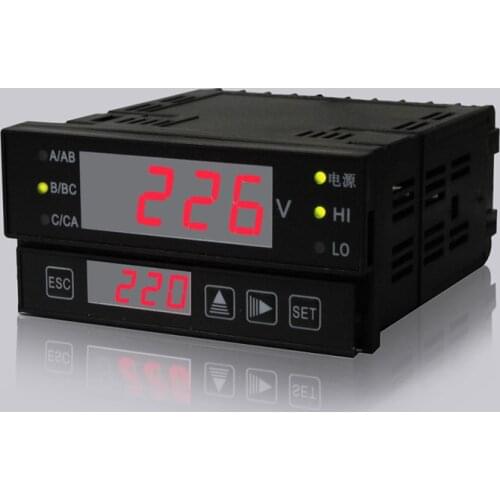 Three-Phase Overvoltage and Overvoltage Protection Relay E-V-R-3HL-500/100.evr-H-L-3D. Open Hole Installation