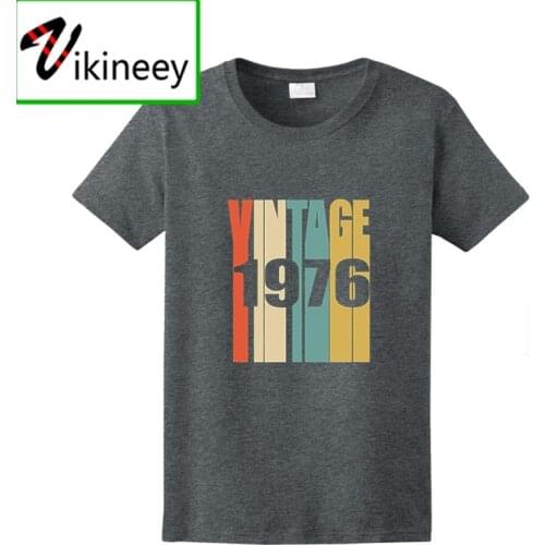 Vintage 1976 T Shirts Men 2020 summer Aged to perfection T-Shirt Made in 1976 All Original parts Casual Tees Camisetas Masculina