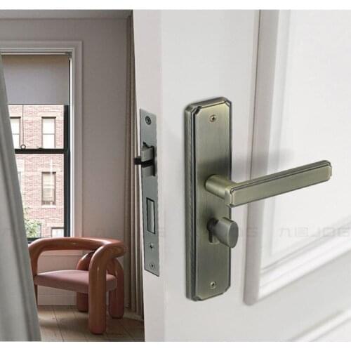 European Style Silent Room Door Lock Interior Door Handle Lock Luxury Anti-theft Lock Core Furniture Hardware Accessories