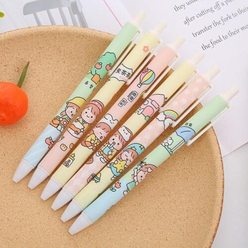 1 Piece Lytwtws Cute Gel Pen Creative INS Color Girls Press Office Gift School Supplies Stationery Kawaii Funny Pens