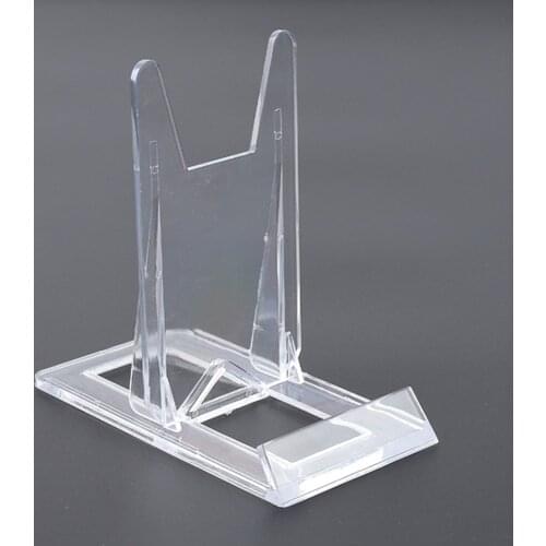10Pcs Clear Movable Plate Display Easel Decor Ceramics Dish Book Cell Phone Picture Frame Clock Rack Art Exhibition Stand