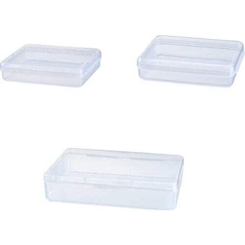 3Pcs Transparent Disposable Face Masks Dustproof Storage Box Mask Temporary Folder Clip Storage Container Device