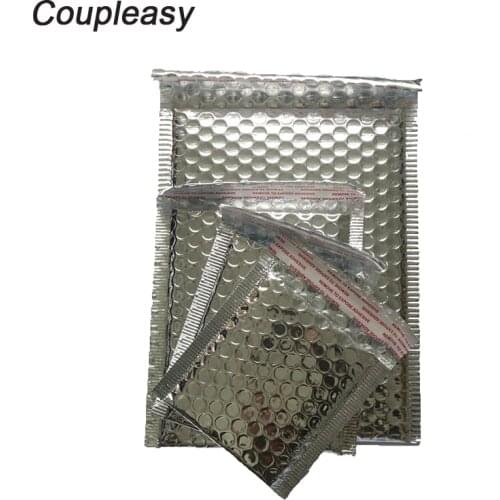 30Pcs Silver Color Bubble Envelopes Bags Mailer Thicken Padded Shipping Envelope With Bubble Self Seal Mailing Aluminum Foil Bag