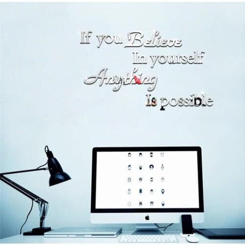 3D character stickers wall decor mirror wall sticker for kids rooms living room decoration wall decals home decor