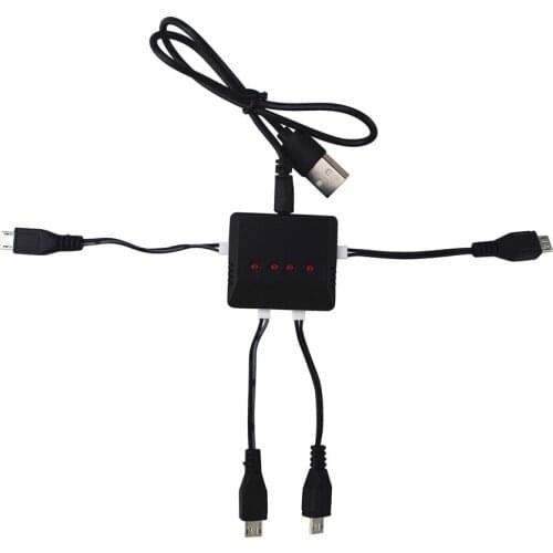 4in1 1S 3.7V Lipo Balance Charger for HS330 X5S X5SC S5C X708 SS40 H42 SS40 FQ36 T32 T5W Quadcopter Battery FPV Drone Parts