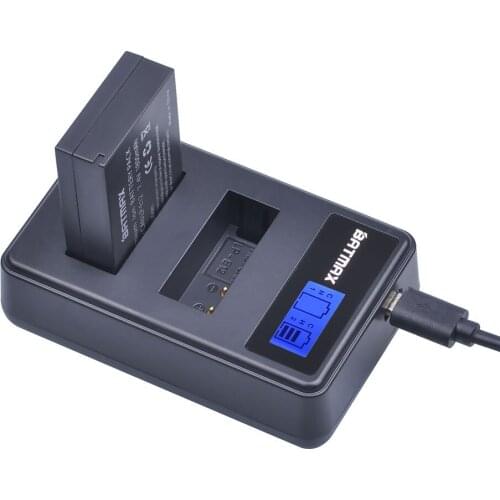 Batmax 1PC LPE12 LP-E12 LP E12 digital camera battery+LCD Display USB Charger for Canon EOS M M2 100D Kiss X7 Rebel SL1 Battery