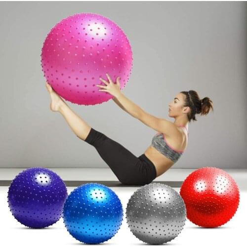 Anti-burst Sports Yoga Balls with Pump 55cm/65cm/75cm/85cm Pilates Physical Fitness Exercise Ball Home Gym Massage Ball