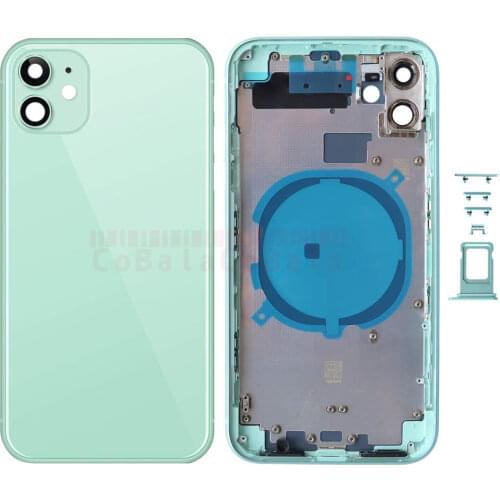 10Pcs-5Pcs Back Glass Middle Frame Rear Housing Case For iPhone 8 8 Plus X XR XS Max 11 12 Pro Mini Cover Door+Button+SIM Tray