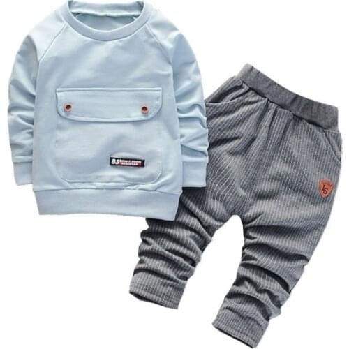 Children Boys Girls Cotton Clothing Sets Fashion Baby Gentleman Jacket Pants 2Pcs/Sets Spring Autumn Formal Toddler Tracksuits