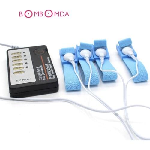 Electro Shock Male Penis Extender Enlargement Sex Set Electrical Stimulation Cock Rings Medical Sex Toys