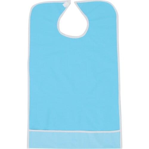 Adult Elderly Mealtime Bib Protector Disability Apron Clothing Food Catcher