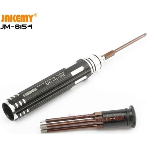 JM-8154 6 in 1 Precision Screwdriver Set Hex Bits S2 Alloy Steel Parafusadeira Hand Tools Repairing For UAV Computer