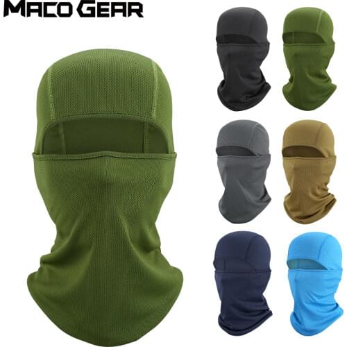 Tactical Balaclava Masks Army Paintball Full Scarf Face Cover Cycling Hiking Airsoft Sport Fishing Mask Men Summer Cool Hat Hood