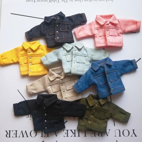 Ob11 doll clothes denim jacket doll accessories bjd clothes molly clothes, piccodo, Meijie pig, body9, 1 / 12bjd toy clothes