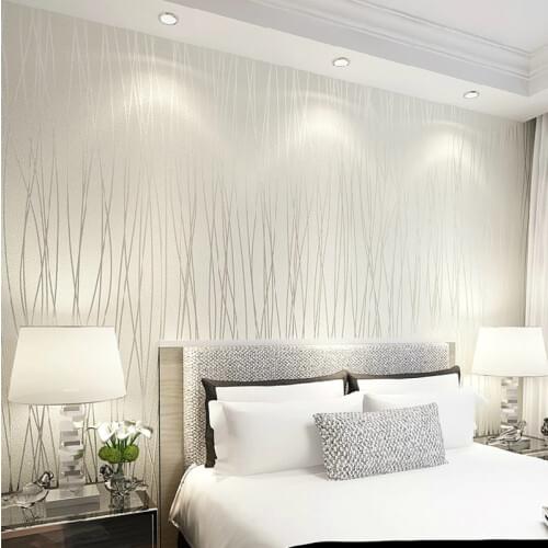 Solid color Vertical Stripe Non Woven 3D wallpaper,High Quality modern wall paper for bedroom living room home decoration