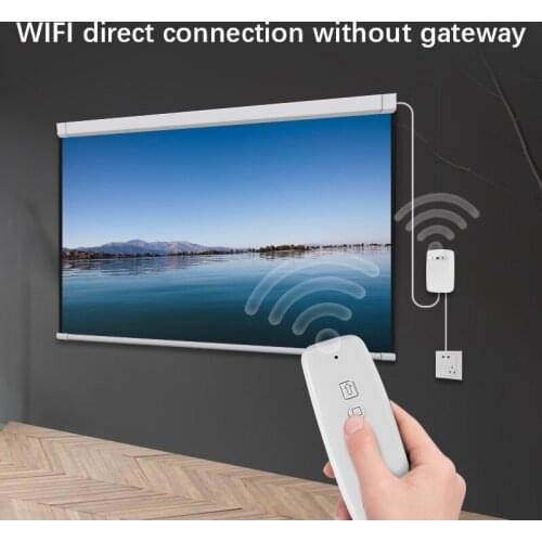TUYA WiFi Curtain Switch Electric Projection Screen Automatic Lifting Wireless Remote Control Switch Work With Alexa Google Home