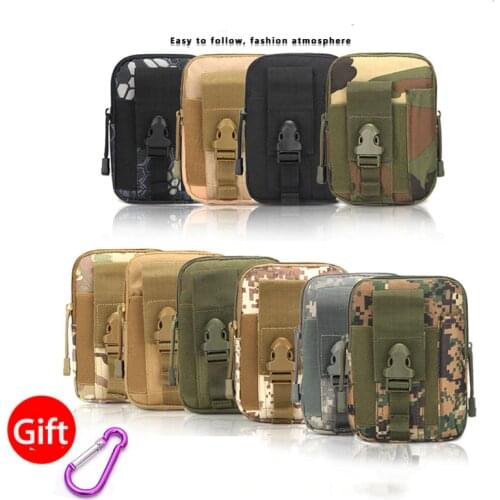 Molle Waist Belt Bag Case for Samsung galaxy s10 A50 s8 S9 A8 A6 A5 meizu Sony Infinix mobile phone running Military Sports bag