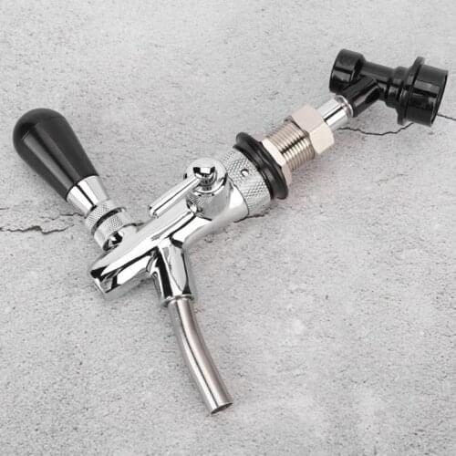 Adjustable Beer Tap Faucet Keg Beer Homebrewing Tap with Ball Lock Liquid
