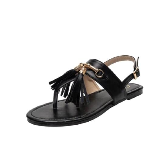 Summer Sandals Women 2021 Bohemia Tassel Toe New Ladies Shoes Fashion Woman Casual Beach Shoes Womens Flip Flops Slipers Flat