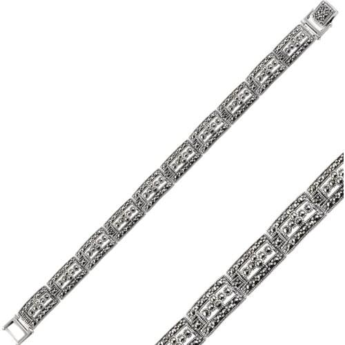 Silverlina Silver Marcasite Sterling Bracelet