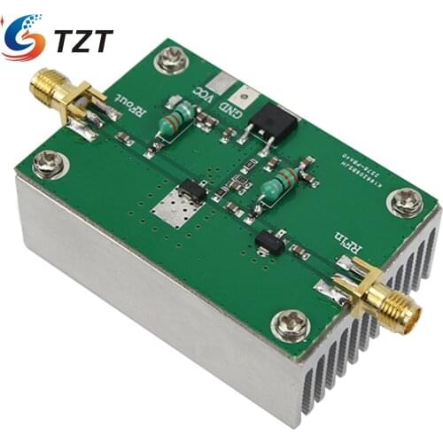 TZT 1-512MHz Broadband Amplifier RF Power Amplifier 1.6W HF FM VHF UHF For FM Amateur Radio Walkie Talkie