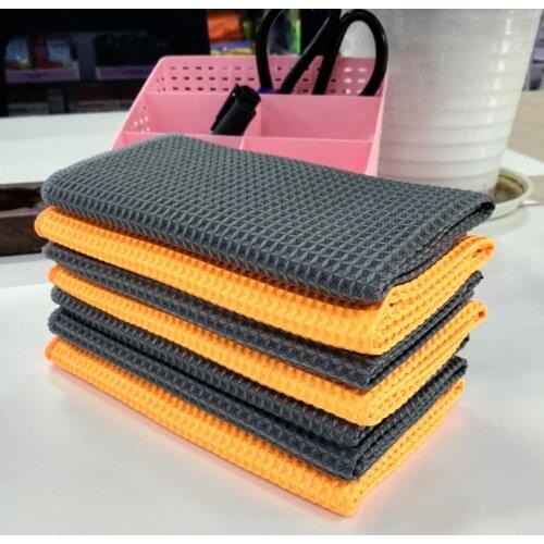 Honeycomb Soft Microfiber Towel Car Care Cleaning Wash Cloth Wax Polishing Tool 2020