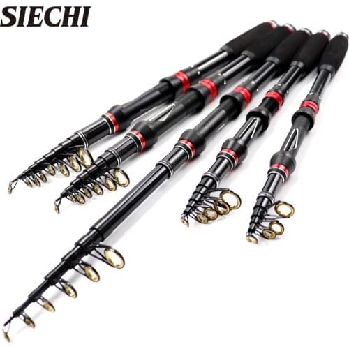SEICHI Telescopic Fishing Rod Reel Combo Full Kit Fishing Rod Gear +Spinning Reel+ Line Lures for vara de pesca