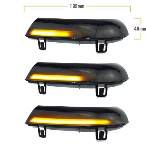 LED Blue Dynamic Turn Signal Blinker Flowing Water Blinker Flashing Light For VW GOLF 5 GTI Jetta MK5 Passat B5.5 B6 Sharan