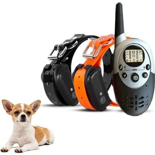 Waterproof Pet Dog Electric Collar 1000m Pet Remote Control Collar with Vibration Electric Shock LCD Display Training Collar
