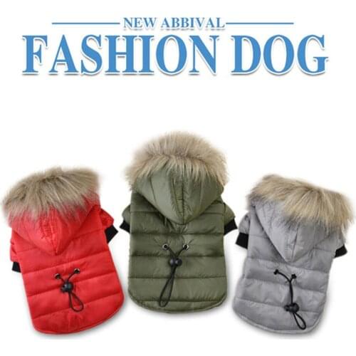Winter Costumes Jumpsuit For Dog Costume Jacket Cats Down Coat Waterproof Small Dogs Pets Products Clothing Cotton Pet Clothes