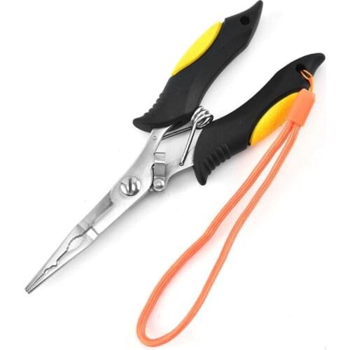 1pcs Stainless Steel Fish Lip Grip Handle Grab Carp Fishing Lip Grip fishing gear accessories Portable Fishing Gripper