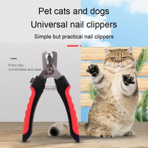 2 Sizes Pet Dog Cat Nail Clippers Stainless Steel Professional Two-color Labor-Saving Convenient Beauty Cleaning Supplies