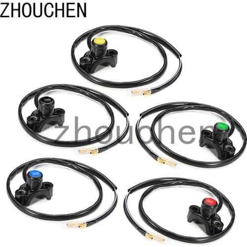 2 Packs Motorcycle Push Button Engine Stop Kill On-Off Switch Fits 22mm Bars