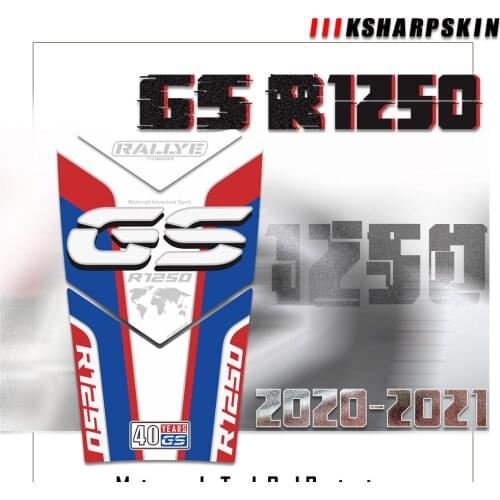 Motorcycle 3D Edge Gel Fuel Tank Pad Stickers Gas Fuel Oil Tank Protective Accessories Decals For BMW R1250GS 2020-2021 r1250 gs