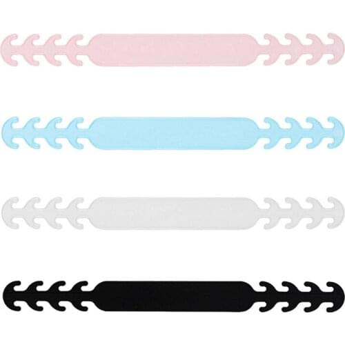 Hot 4pcs Adjustable Anti-slip Mask Ear Grips Silicone Extension Masks Ear Hook Earache Preventions Fixer Hair Retainer Hairband