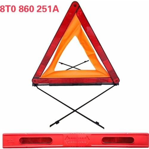 8T0860251A for Audi A3 A4 A5 A6 Q3 Q5 Vehicle Warning Triangle Parking Reflective Tripod Danger Warning Sign
