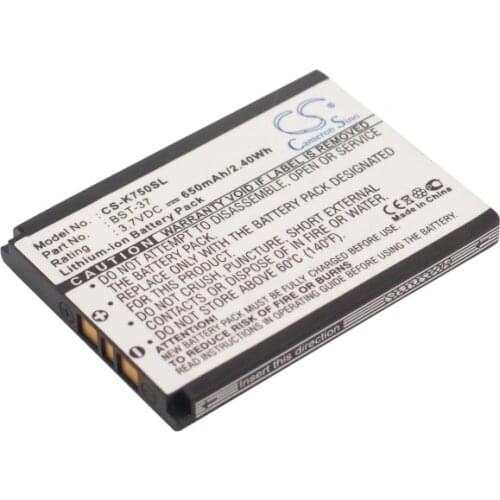 Cameron Sino Battery for SONY ERICSSON K600i, K608i, K610im, K750, K750c,K750i,K758c,S600i,V600i,W300c,W300i, W350i, W550i, W600
