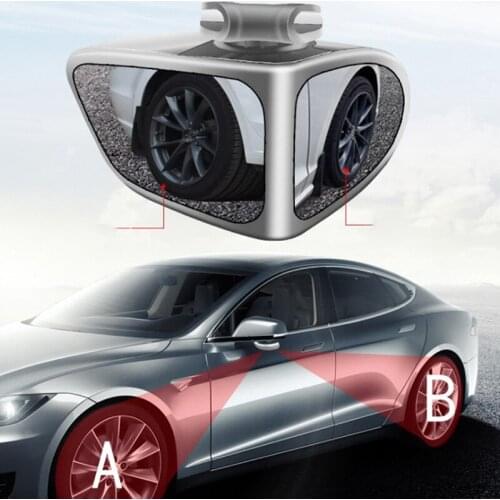Car Reversing Small Round Mirror Front And Rear Wheel Wide-Angle Mirror