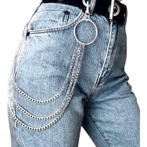 Pants Chain Trousers Key Chains Unisex HipHop Metal Punk Wallet Belt Keychain Jewelry