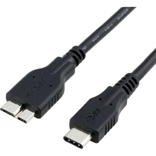 1M USB3.1 Type C to Micro B USB 3.0 Data Sync Charging Cable for USB3.0 Mobile hard disk