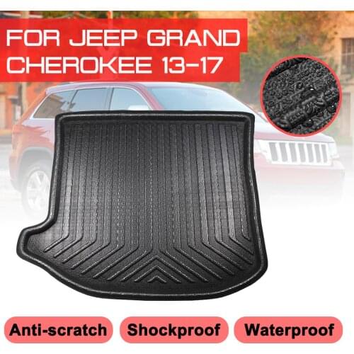 Floor Mats Car Rear Trunk Boot Mat Waterproof Carpet For Jeep Grand Cherokee 2013 2014 2015 2016 2017 Anti Mud Tray Cargo Liner