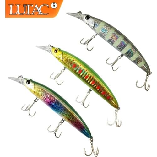 Lutac Fishing Minnow Lures Pesca Wobbler Baits 110mm 20.5g Wholesale Plastic Equipment