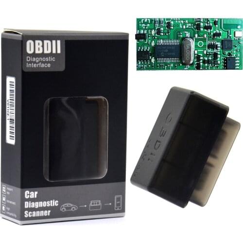 2017 Mini ELM327 Bluetooth HW V1.5 25K80 ELM 327 OBD2 For Android Torque/PC Support All OBDII Protocols 12 Languages Free Ship