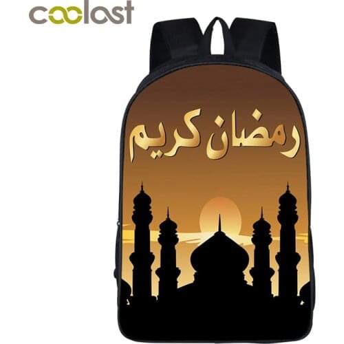 Muslims Backpack For Women Men allah and mohamed Out Door Backpack Islam Teenagers School Bags Mosque Women Laptop Backpacks