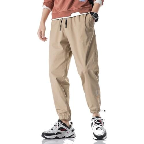 Men Pants Trousers 2020 New Autumn Man Streetwear Joggers Elastic Waist Cargo Pants Men Sweatpants