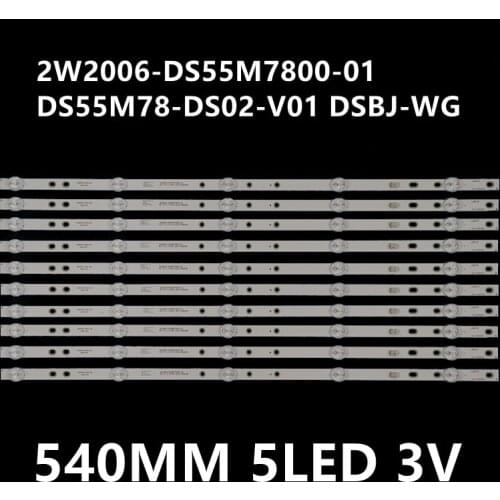 10 PCS New LED Backlight For BAIRD TI5510DLEDDS 55LEX-6027/UTS2C 2W2006-DS55M7800-01 DS55M78-DS02-V01 DSBJ-WG