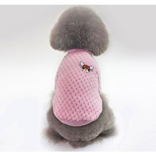 Pet Autumn And Winter Clothing Accessories New Small Dog Cat Clothes Coat Jacket Puppy Fleece Exotic Apparel Pug French Bulldog