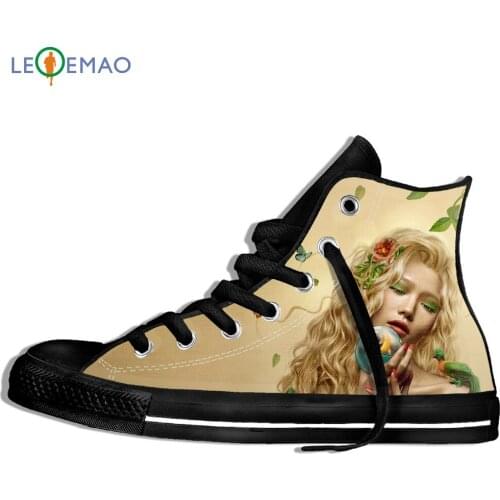 Walking Canvas Boots Shoes Breathable Beauty Men Funny Plimsolls Dryad Wearable Comfort Sport Shoes Classic Sneakers